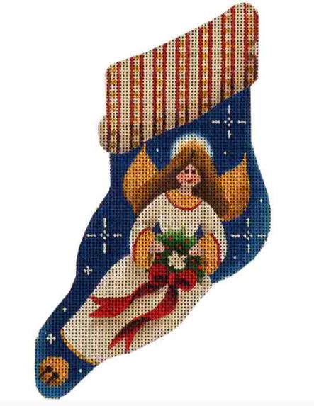 click here to view larger image of Angel Mini Sock (hand painted canvases)