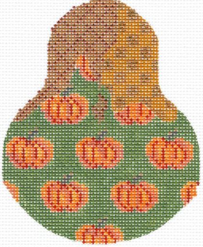 click here to view larger image of Pumpkin Patterned Pear (hand painted canvases)