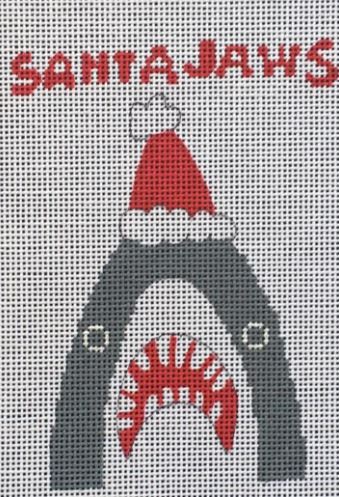 click here to view larger image of Santa Jaws (hand painted canvases)