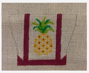 click here to view larger image of Tote Bag - Pineapple (hand painted canvases)
