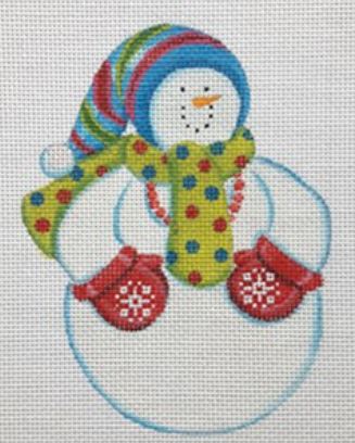 click here to view larger image of Snowman - Holly (hand painted canvases)