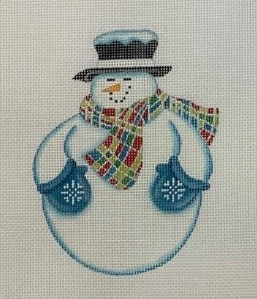 click here to view larger image of Snowman - Sparkles (hand painted canvases)