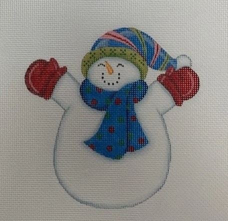 click here to view larger image of Snowman - Twinkles (hand painted canvases)