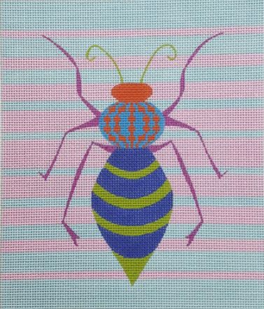 click here to view larger image of Stripey Spider (hand painted canvases)