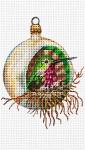 click here to view larger image of Hummingbird Christmas Ornament (hand painted canvases)
