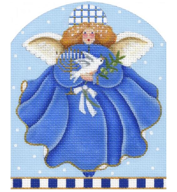 click here to view larger image of Hanukkah Angel (hand painted canvases)