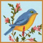 click here to view larger image of Blue/Yellow Bird (hand painted canvases)