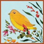 click here to view larger image of Yellow Bird (hand painted canvases)