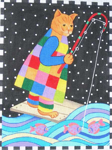 click here to view larger image of Night Fishing (hand painted canvases)