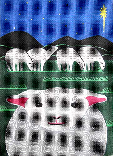 click here to view larger image of Christmas Sheep Stack (hand painted canvases)