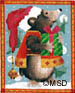 click here to view larger image of Woodland Ornament - Mole (hand painted canvases)