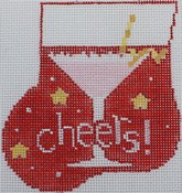 click here to view larger image of Cheers ! Cosmopolitan w/Lemon Insert (hand painted canvases)