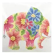 click here to view larger image of Snazzy Elephant (hand painted canvases)