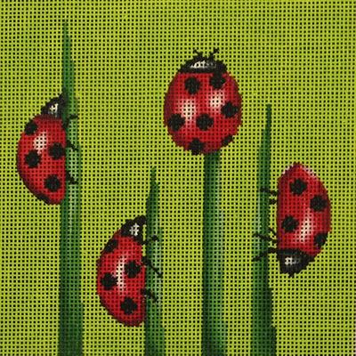 click here to view larger image of Ladybugs (hand painted canvases)