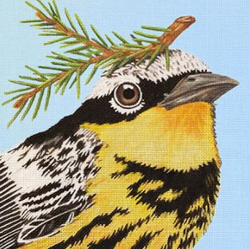click here to view larger image of Cooper Magnolia Warbler/Yellow (hand painted canvases)