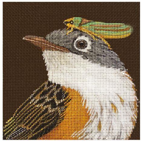 click here to view larger image of Henry the American Redstart (hand painted canvases)