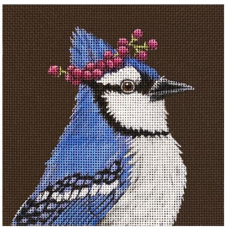 click here to view larger image of Smitty the Blue Jay (hand painted canvases)