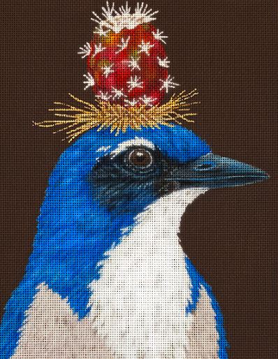 click here to view larger image of Raymond the Scrub Jay (hand painted canvases)