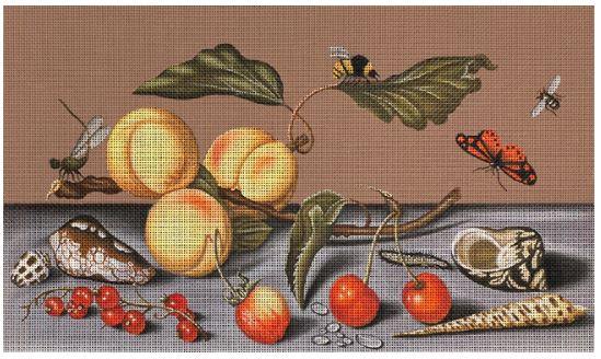click here to view larger image of Fruit and Shells (hand painted canvases)
