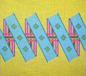 click here to view larger image of Ribbon (hand painted canvases)