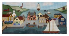 click here to view larger image of Sailing Into Harbor (hand painted canvases)