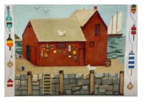 click here to view larger image of Motif 1 Rockport (hand painted canvases)