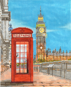 click here to view larger image of London England Street Scene (hand painted canvases)