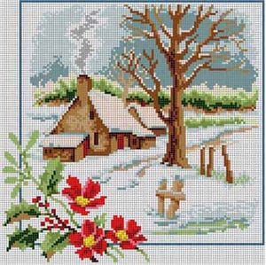 click here to view larger image of Winter Scene (hand painted canvases)
