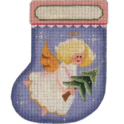 click here to view larger image of Baby Angel Sock (hand painted canvases)