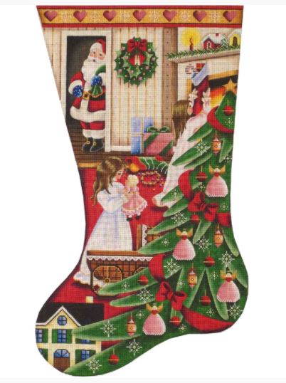 click here to view larger image of Santas Morning Girl (hand painted canvases)