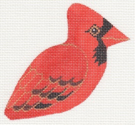 click here to view larger image of Clip On Bird - Cardinal (hand painted canvases)