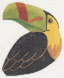 click here to view larger image of Clip On Bird - Toucan (hand painted canvases)