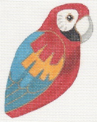 click here to view larger image of Clip On Bird - Macaw (hand painted canvases)