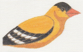 click here to view larger image of Clip On Bird - Gold Finch (hand painted canvases)