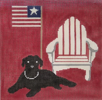 click here to view larger image of Parade Watch Dog (hand painted canvases)