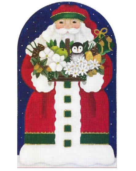 click here to view larger image of Owl/Santa Standup (hand painted canvases)
