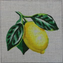 click here to view larger image of Small Lemon (hand painted canvases)