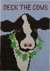 click here to view larger image of Deck the Cows (hand painted canvases)