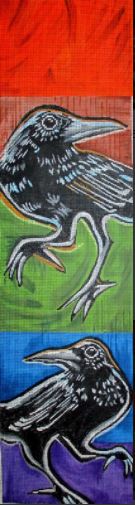 click here to view larger image of Two Ravens (hand painted canvases)