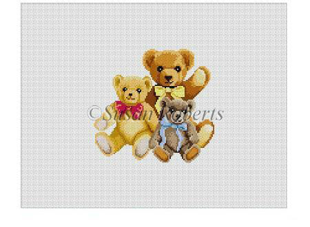click here to view larger image of Teddy Bear Hug (hand painted canvases)
