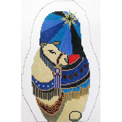 click here to view larger image of Nesting Nativity - Camel (hand painted canvases)