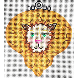 click here to view larger image of Lion Ornament (hand painted canvases)