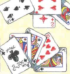 click here to view larger image of Playing Cards Poker (hand painted canvases)