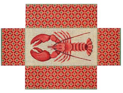 click here to view larger image of Lindas Elegant Lobster   (hand painted canvases)