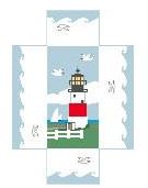 click here to view larger image of Brick Cover - Sankaty Lighthouse  (hand painted canvases)