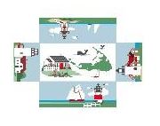 click here to view larger image of Brick Cover - Nantucket Lighthouse (hand painted canvases)