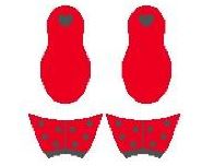 click here to view larger image of Ladybug Slippers (hand painted canvases)
