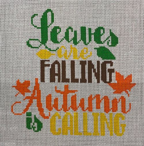 click here to view larger image of Leaves are Falling Autumn is Calling (hand painted canvases)