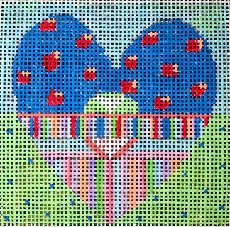 click here to view larger image of Heart (hand painted canvases)