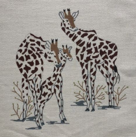 click here to view larger image of 3 Giraffes (hand painted canvases)
